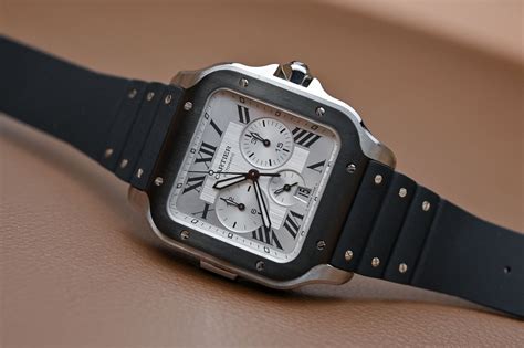 cartier santos chronograph review|cartier santos watch cost.